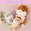 Toys Plush Marmots Figure Machine Girl Children Room Decor Playtime Doll Gift