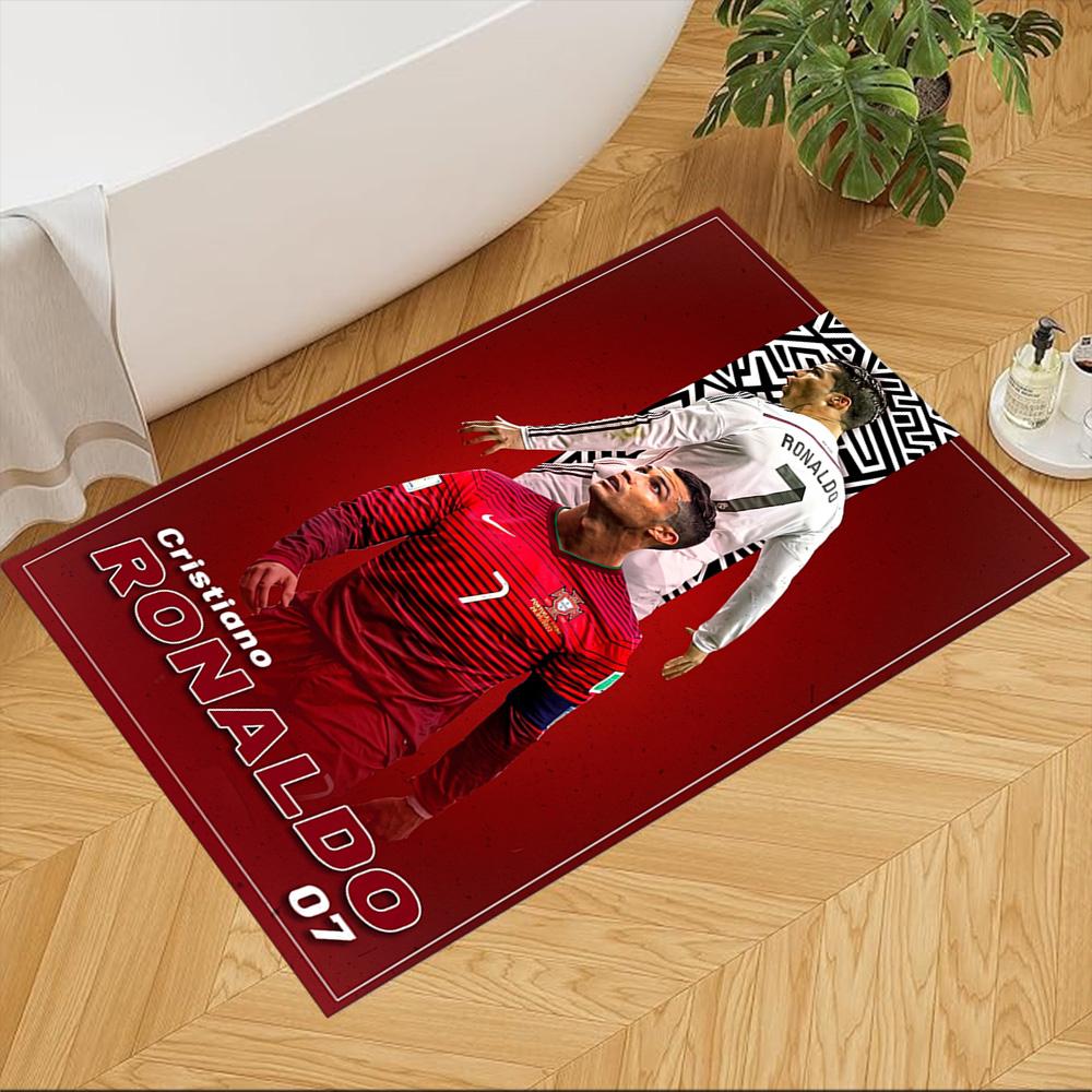 Cristiano Ronaldo Area Rug Perfect for Study Room Living Rooms Dining Room Kitchen Anti-slip Rug Decorate Offices