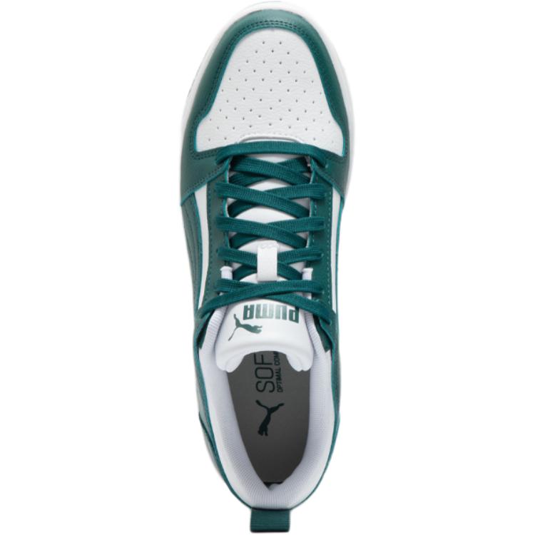 Puma Rebound Comfortable Versatile Durable Low-Top Kids Skate Shoes Unisex Sneaker Green 369866-31