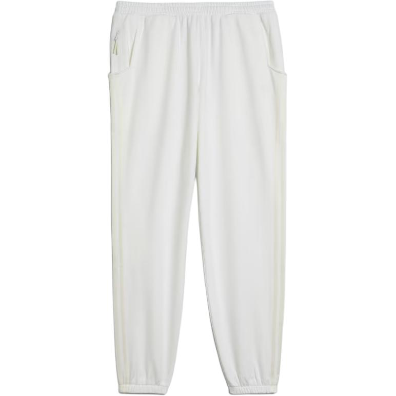 Adidas Originals Trefoil Ninja Pants Mid-Waist Fleece Knit Joggers Men Bottoms White GP2322