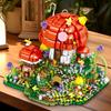 First-Class Forest Mushroom First-Class Cottage High-Standard Construction-Set High-Standard Assembly-Bricks Collection Kit High-Standard Creative
