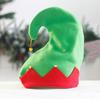 2 Stück Weihnachtselfenhut Rot Grün Festliche Mützen mit Glöckchen Weiche Feiertagsparty Kopfbedeckung für Weihnachts-Fotos Events Modische Winterkleidung