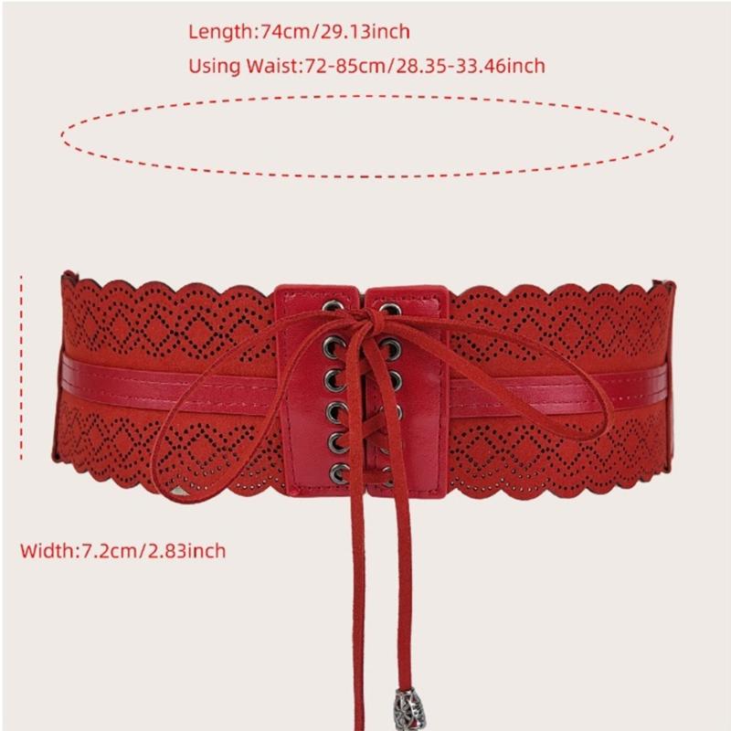 Damenhemd Breiter Taillengürtel Vintage Elegant Elastisches Seil Universeller Taillengürtel Damen Kleid Hemd Breiter Taillenbund Korsett