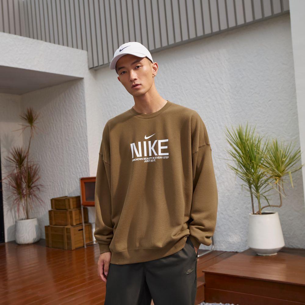 Nike Club AS M NK FT OS CREW GCEL Sweatshirt Men s Brown M