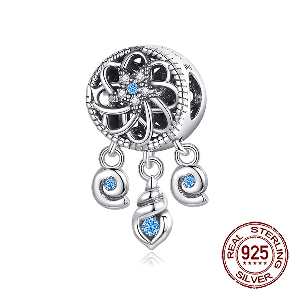 New Charms Copper Dream Catcher Cross Clover Angle Wing Heart Beads Fit Origina Bracelet Necklace Diy Jewelry