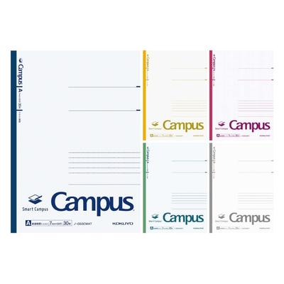 KOKUYO Ноутбук Smart Campus B5 з пунктирною А-лінією, 5 кольорів, № GS3CWATX5 з А-лінією (7мм)