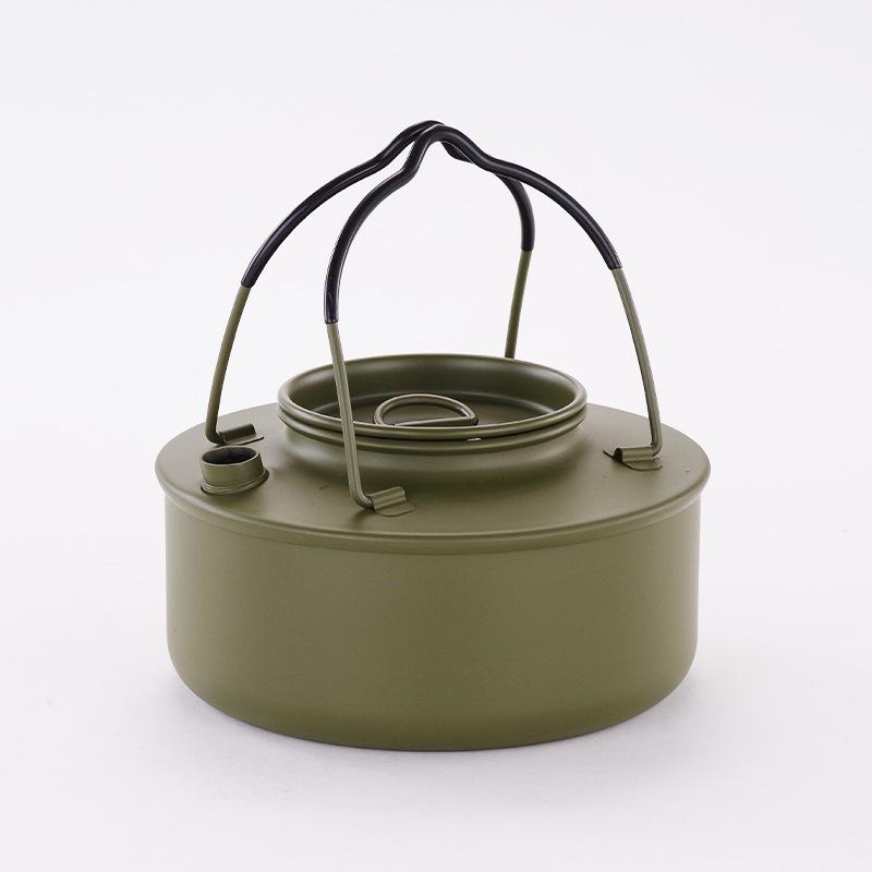 Food Grade Stainless Steel Camping Kettle  Portable Outdoor Camping Boiling Kettle for Picnic Boiling Water To Make Tea Kettle