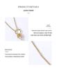 Kenjie Women's Zircon Necklace Set – Korean Style, Copper-Plated, Gold-Inlaid, Elegant High-End Design