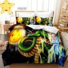 2026 Hot Sale Japanese Anime Dragon Ball Son Goku Bedding Set Quilt Cover Twin Full Bedroom Bed Decor for Teens Best Gifts