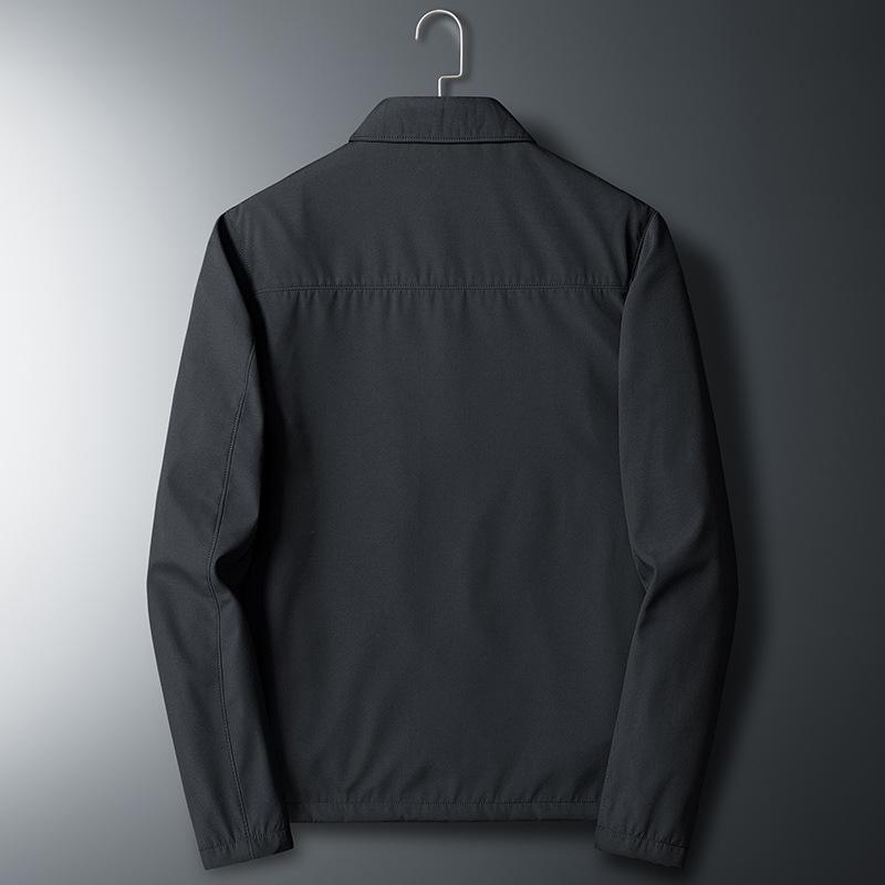 Middle-aged Jacket Men's Autumn New Business Casual Thin Lapel Men's Jacket Daddy Suit