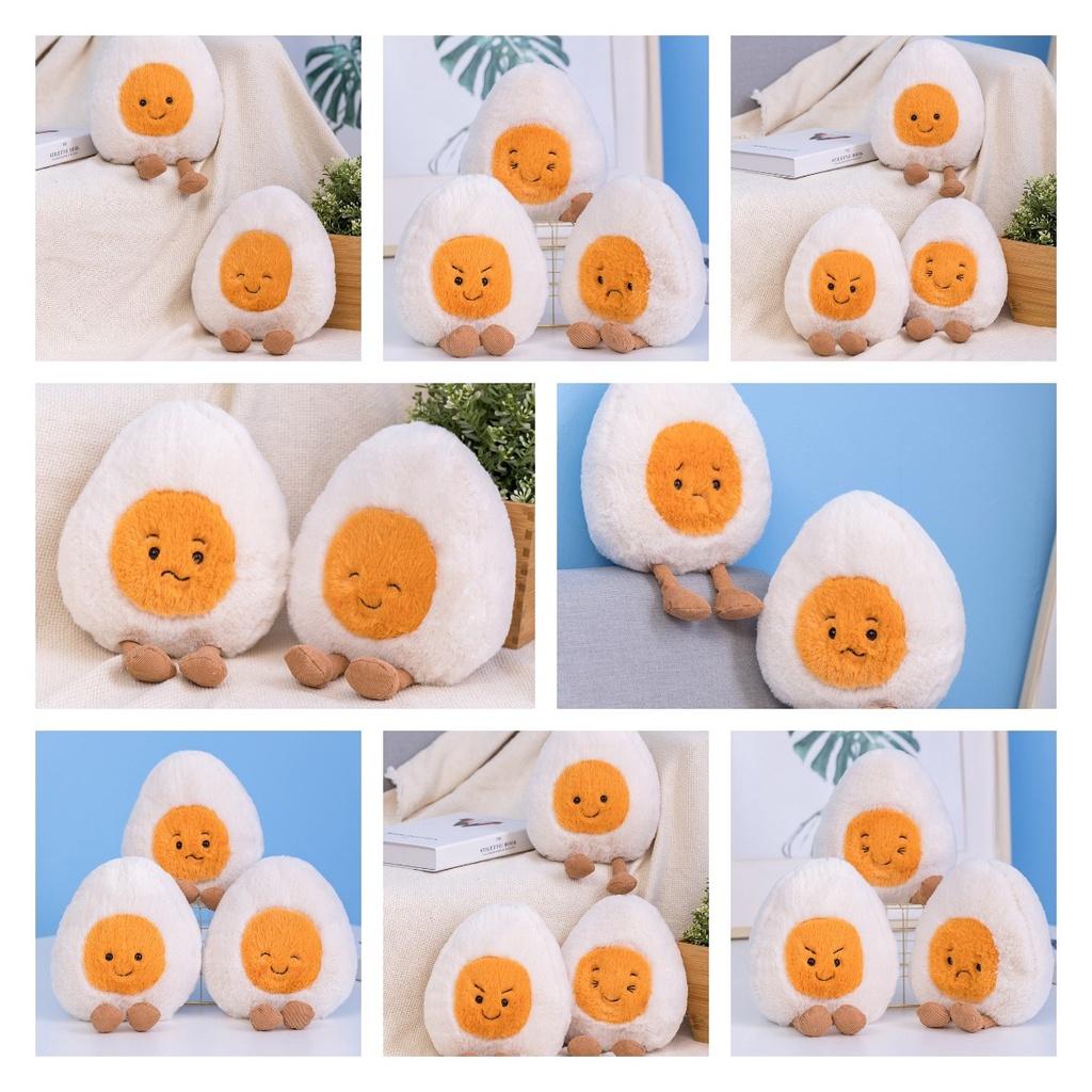 Cute Boiled Egg Plush Toy Egg Family Dolls For Fun And Comfort