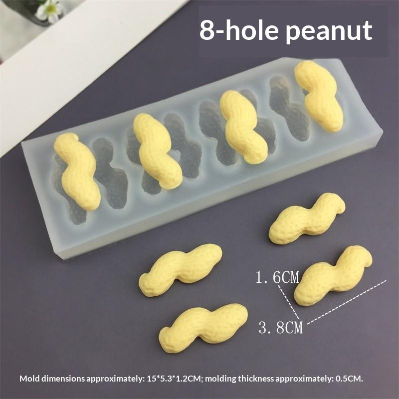 Moule à Gâteau Mousse Français en Silicone Design Cacahuète 2/8/12 Cavités Moule à Chocolat Outils Pâtisserie Desserts Cuisine
