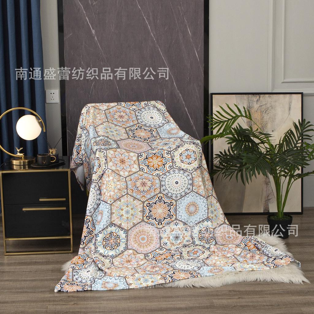 3D Digital Printing Flannel Blanket Sofa Blanket Blanket Single Layer Thickening
