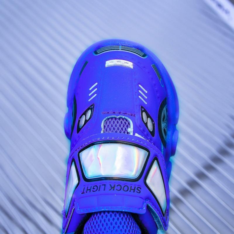 Children's LED Light-Up Sports Shoes Sneakers for Toddlers & Young Kids, Cartoon Athletic Footwear for Boys & Girls