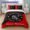 Ajax Amsterdam Custom Name Text Bedding Set 1 Duvet Cover+2 Pillowcases Soccer Logo Personalized Gift For Special Occasion Bedroom Decor