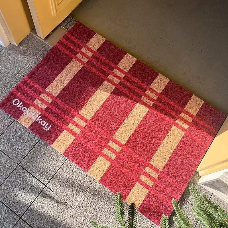 

Christmas Floor Mats Can Be Freely Cut and Cut Wire Mats with Dirt Resistance and Easy To Take Care of The Door Foot Mat 40 * 60cm