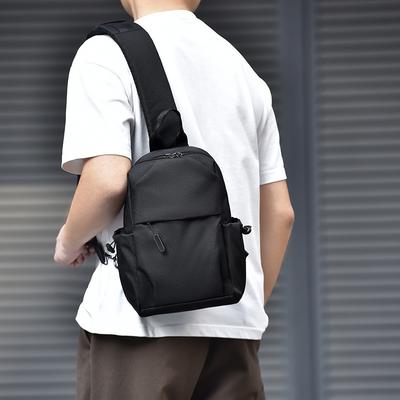 New Casual Men's Oxford Cloth Breast Bag Simple Trend Thickened Shoulder Messenger Bag Student Travel Bag Backpack
