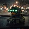Trendy Military Desktop Decor Tactical Night Vision Duck Figurine Cool Statue Desk