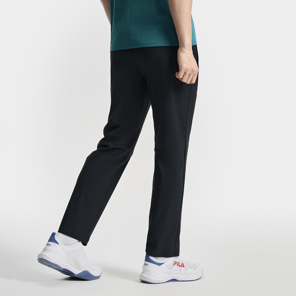 New FILA TENNIS Knitted Sweatpants Men's Pitch Black A11M523601F-BK