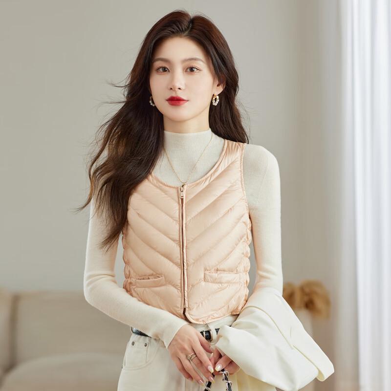 SNOWFLYING Women's Lightweight 90% Duck Down Vest