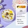 Scented Soy Wax Candles with Dried Flowers and Glitter - Crystal Shell Collection Gift Set