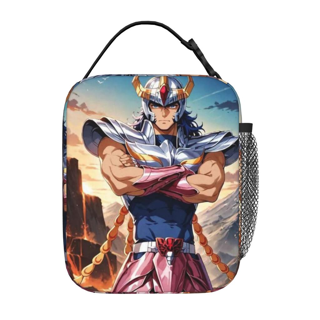 Back to school season Saint Seiya Food Bag Ikki (3) Washable Good Quality Classic Food Storage Lunch Bag
