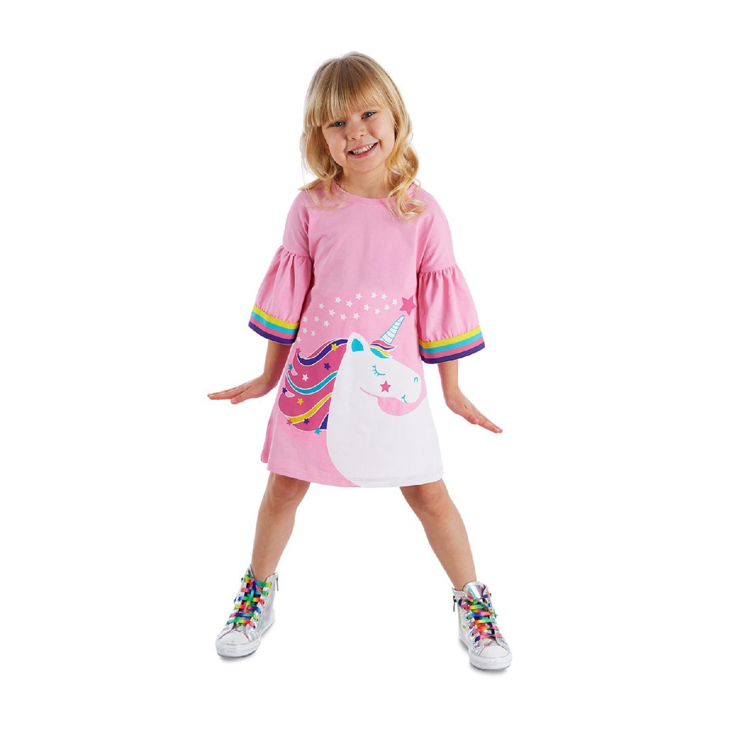 

Unicorn Star Girl s Pink Summer Dress 3 Yaş рожевий