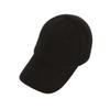 VARZAR Soft Overfit Fleece Ball Cap Black