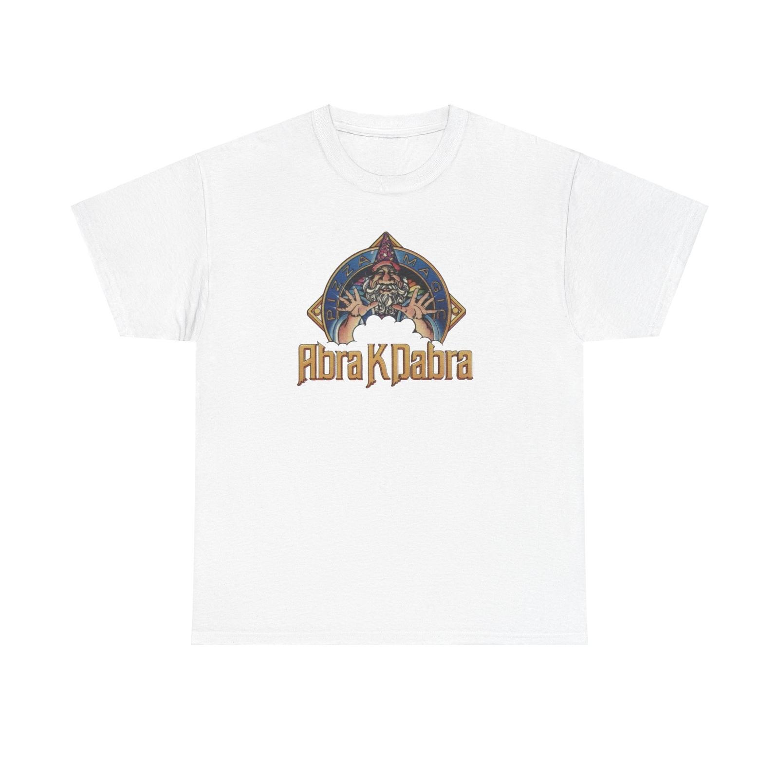 

Abra K Dabra Pizza Magic Unisex Heavy Cotton T-Shirt Mens Womens Tees Top S