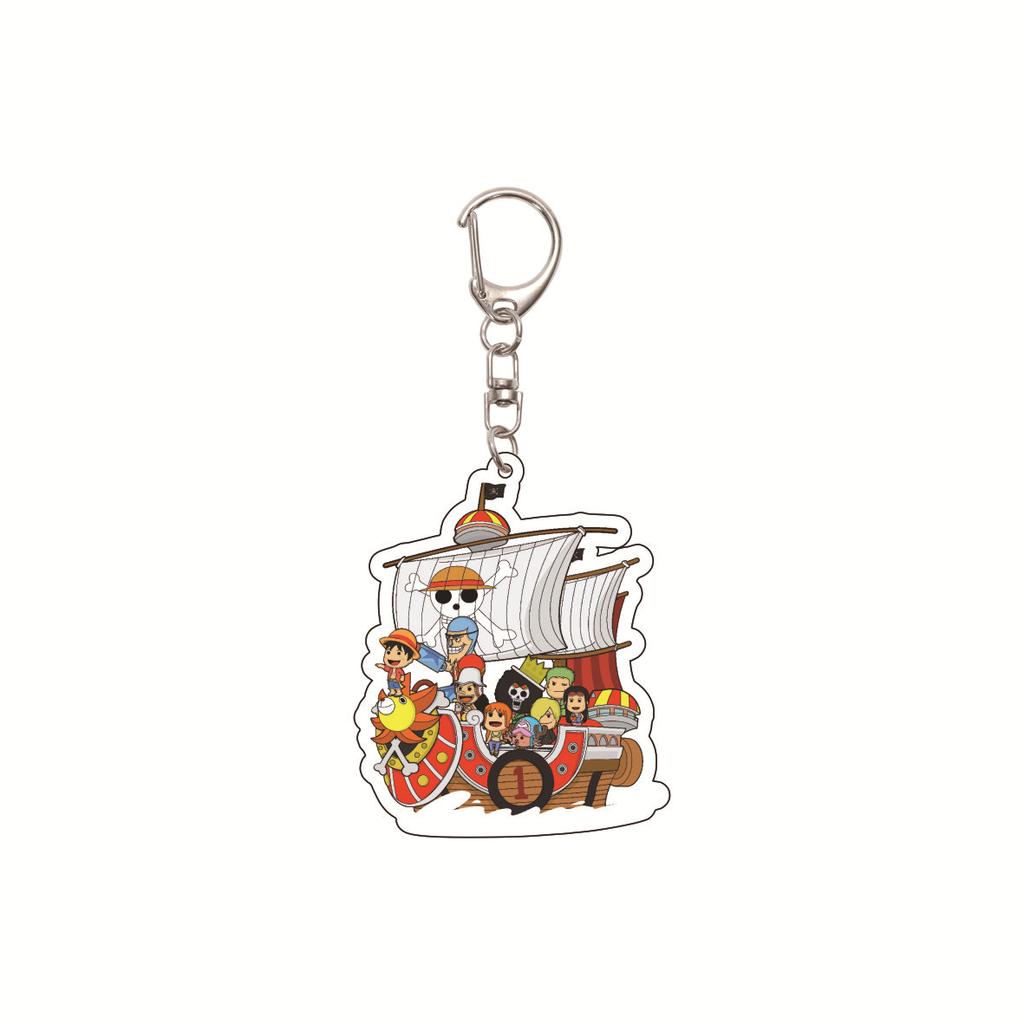 Anime One Piece keychain/clip with Chopper and Zoro Acrylic Keychain, Cartoon Acrylic Keychain Gift, Luffy Bag Keychain