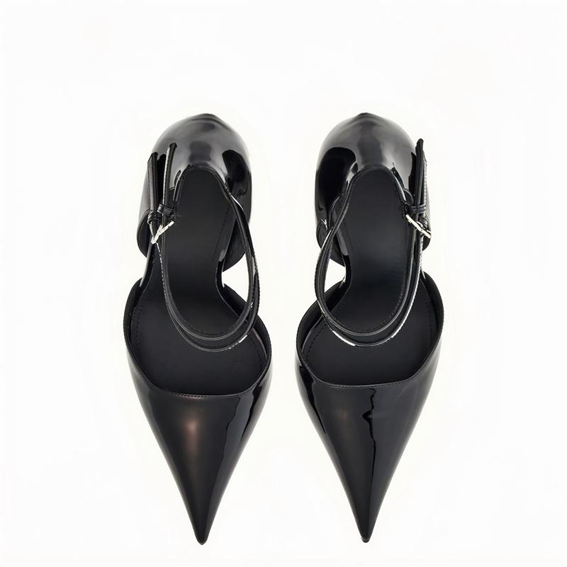 Fashion Brand Fashion Show Sexy Buckle Wedge Sandals Summer New Party Wedding Prom Red Black Europe America Women's Shoes Size 35-43