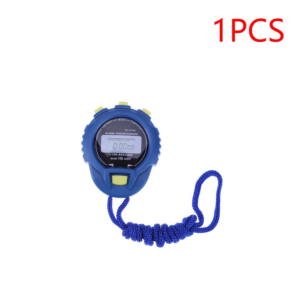 

1-10PCS LCD Electronic Stopwatch Chronograph Digital Timer Stopwatch Sport Counter Odometer Watch Alarm