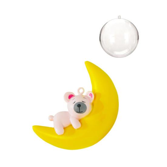 

Плавающее украшение «Лунный медведь» Милый мини лунный медведь Аксессуар для аквариума для подводного ландшафта Украшение для аквариума Bear