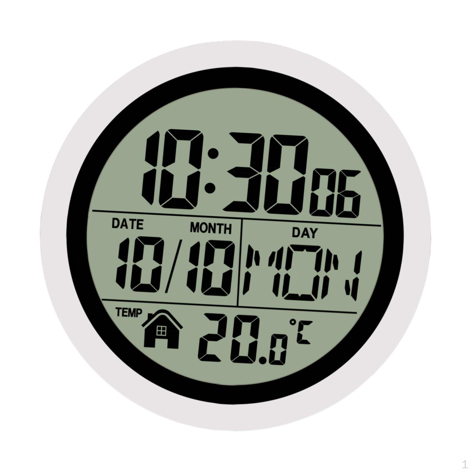 

Compact Digital Clock for Shower, Wall Timepiece Living Space чёрный