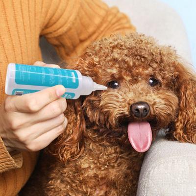 60ml Pet Eye Care Cleaner Drops Tear Stain Removing Dirt Anti-inflammatory Bactericidal Puppy Kitten