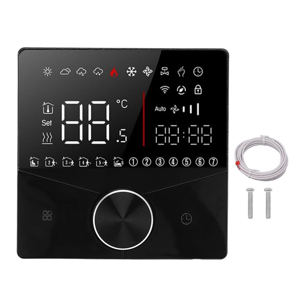 Smartes Digitales Thermostat LCD Farbdisplay Präzise Steuerung Intelligenter Temperaturregler Weiß
