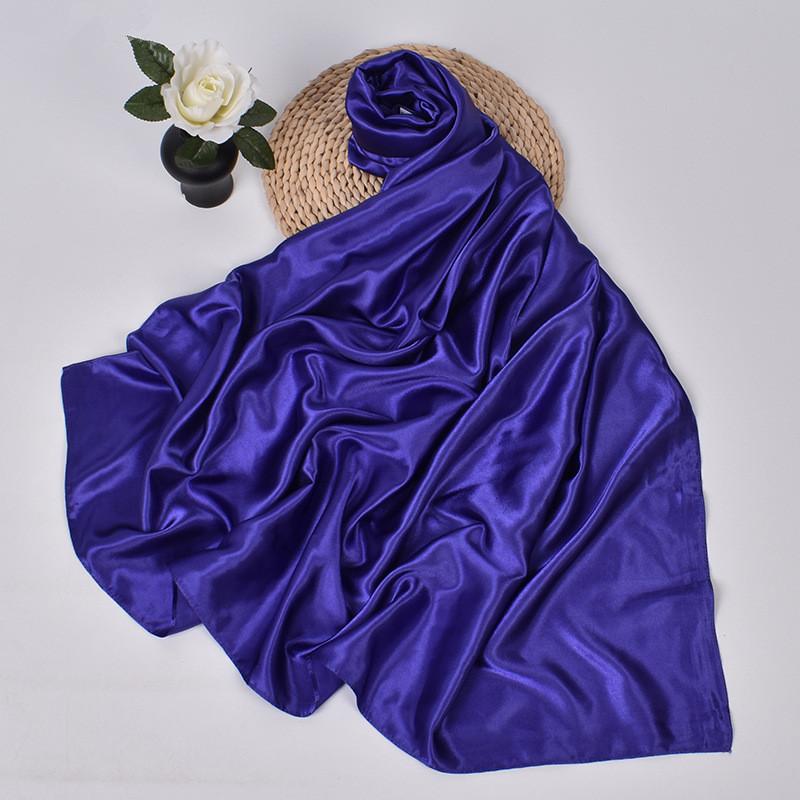 90cm Silk Scarf Scarftop Headwraps For Woman Fashion Four Seasons Hair Accessories Hijab Foulard Bandana Femme Headscarf