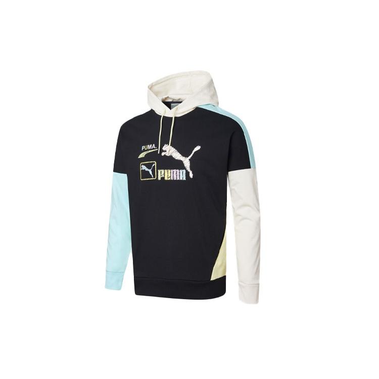 PUMA Florid Logo Hoodie  Black  Men s 534005-01 L