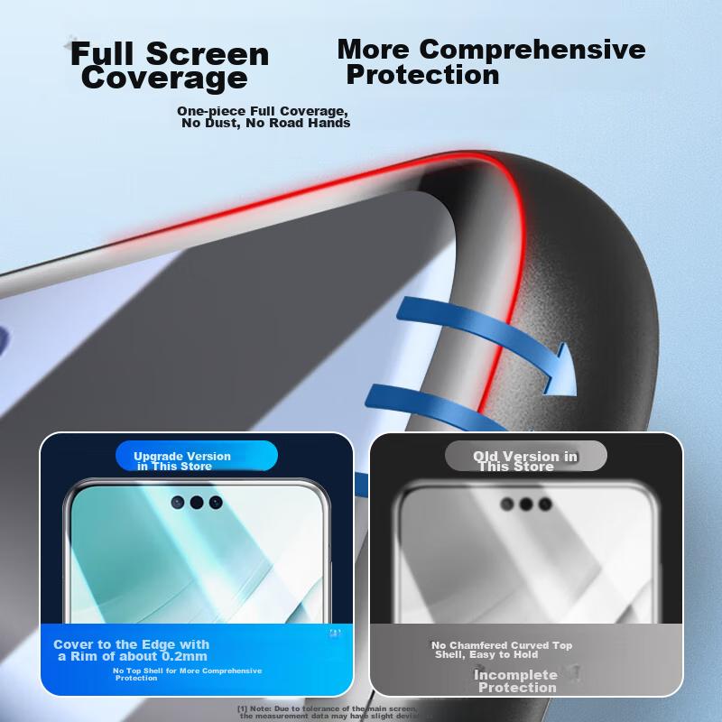Tempered Glass Screen Protector for Huawei Pura70Ultra, Full Adhesive Huawei P70pro/+ Phone Film, with Curved Glass, Fingerprint Unlock Ceramic