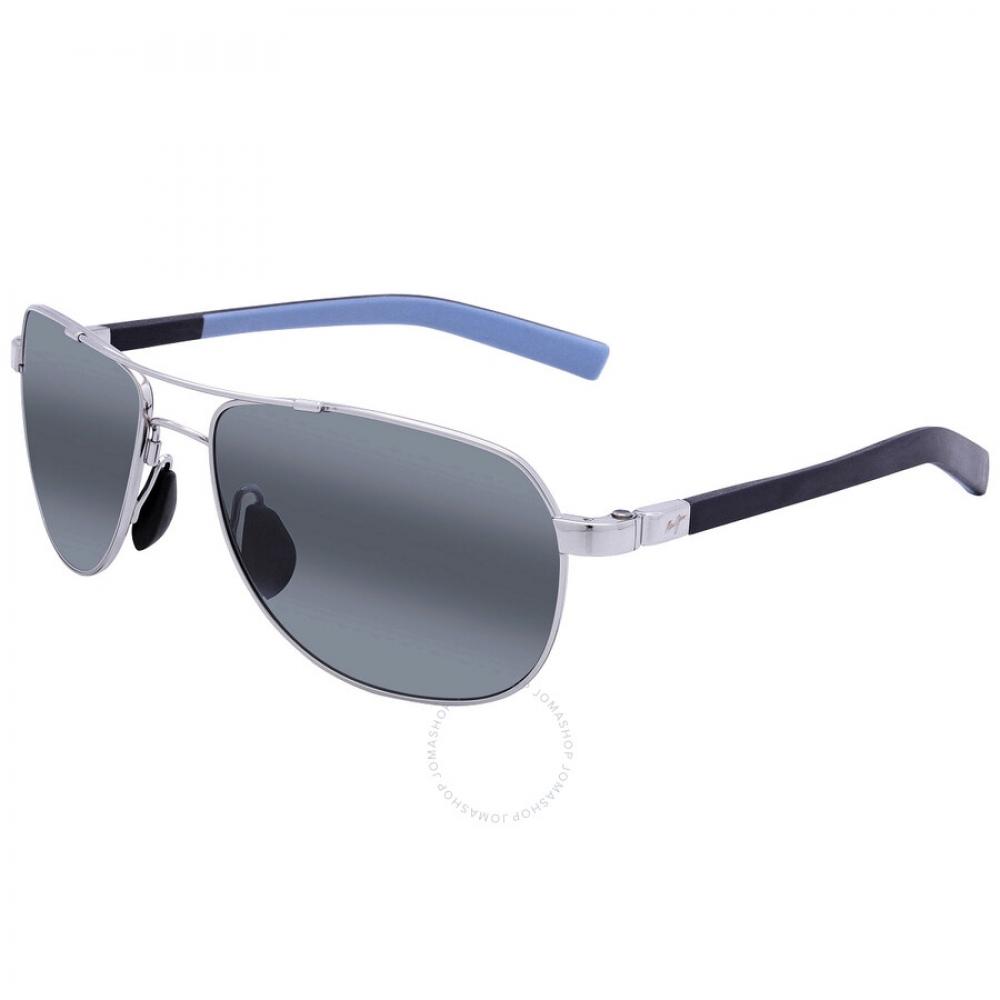 Maui Jim Guardrails Neutralgraue Piloten-Sonnenbrille für Unisex, 327 17 58