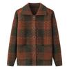 Grandma's Knitted Lapel Cardigan for Spring and Fall - Stylish Sweater for Middle-Aged and Elderly Women