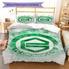 FC Groningen  Pattern Bedding Quilt Set Quilt Cover Pillowcase Home Decoration Birthday Gift (1 * Duvet Cover + 2 * Pillowcase, Without Core)