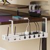 Organizador de Cables Debajo del Escritorio y Bandeja para la Gestión de Cables de Alimentación