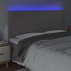 VidaXL LED Headboard Bedroom Furniture Double Bed Accessory Head of Bed Frame Interior Grey 3122256