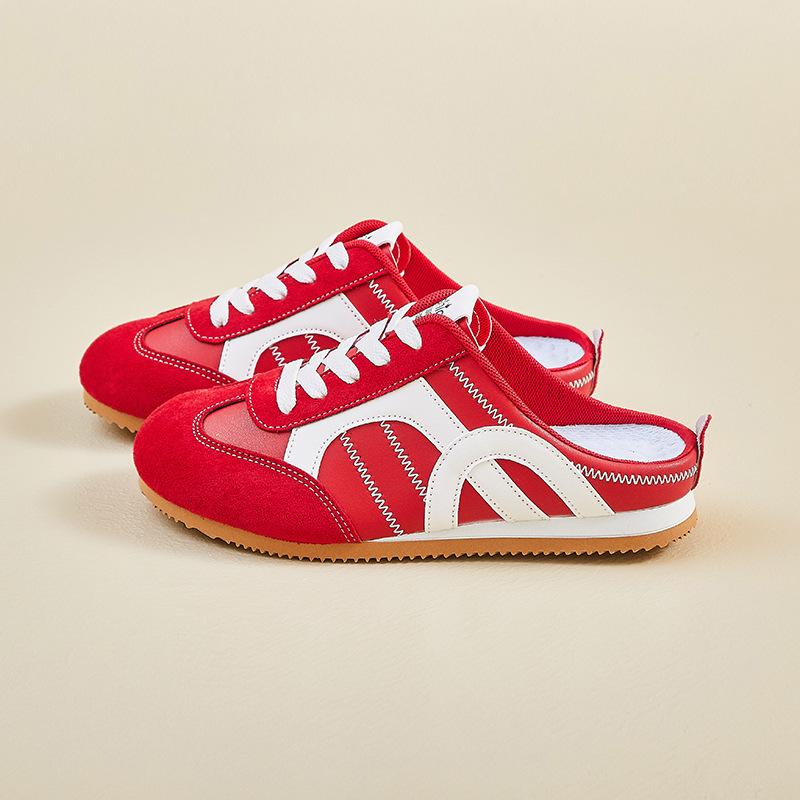 Half-tode Training Little White Shoes Women's Summer Breathable New Student Casual Shoes Increase Height