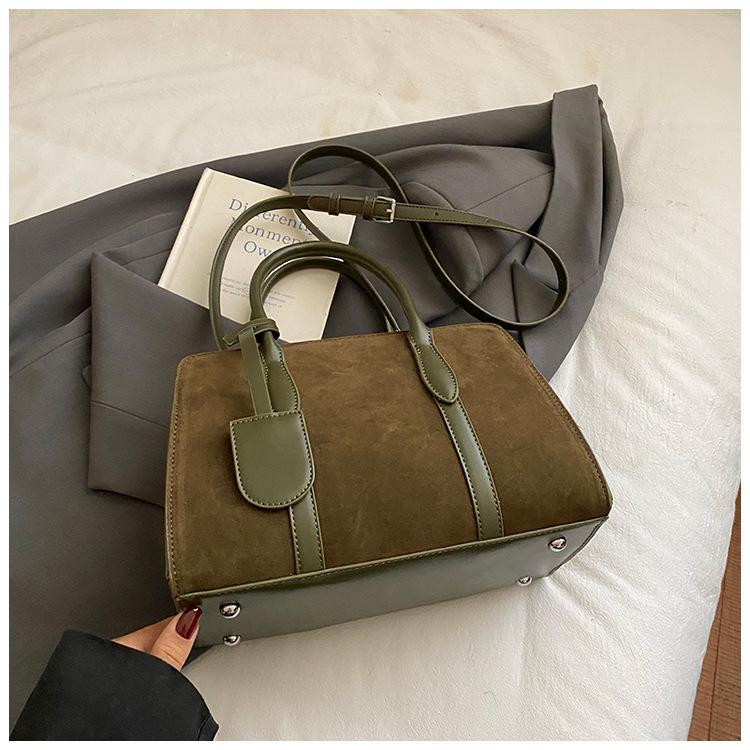 Модная нишевая наплечная сумка, трендовая, повседневная и простая сумка кроссбоди зелёный