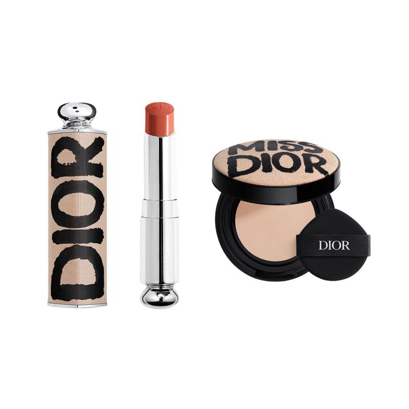 DIOR Lipstick Unruly Naked Lipstick Shell+#524 Peach Milk Cap Refill 3.2g+#0.5N красный