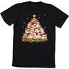Weihnachtsbaum Hamster T-Shirt, Lustiges Hamster Weihnachts-T-Shirt, Hamster T-Shirt, Geschenke für Hamster-Liebhaber, Frohe Weihnachten T-Shirt, Weihnachts-T-Shirt Mehrfarbig