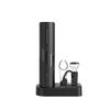 Factory ABS PC Steel 25W Rechargeable Wine Kit Foil Cutter Electric Corkscrew Pourer Vacuum Stopper Base Home Electric Corkscrew