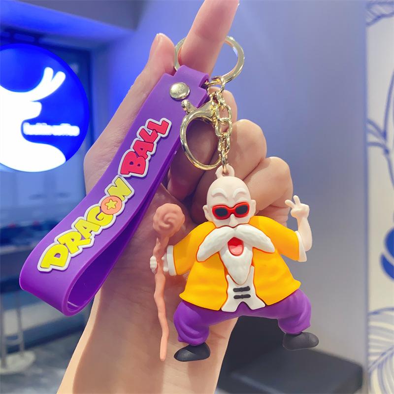 Animation Cartoon Dragon Ball Son Goku Schlüsselanhänger Taschenanhänger Kinderspielzeug Puppenmaschine Geschenke Autoanhänger